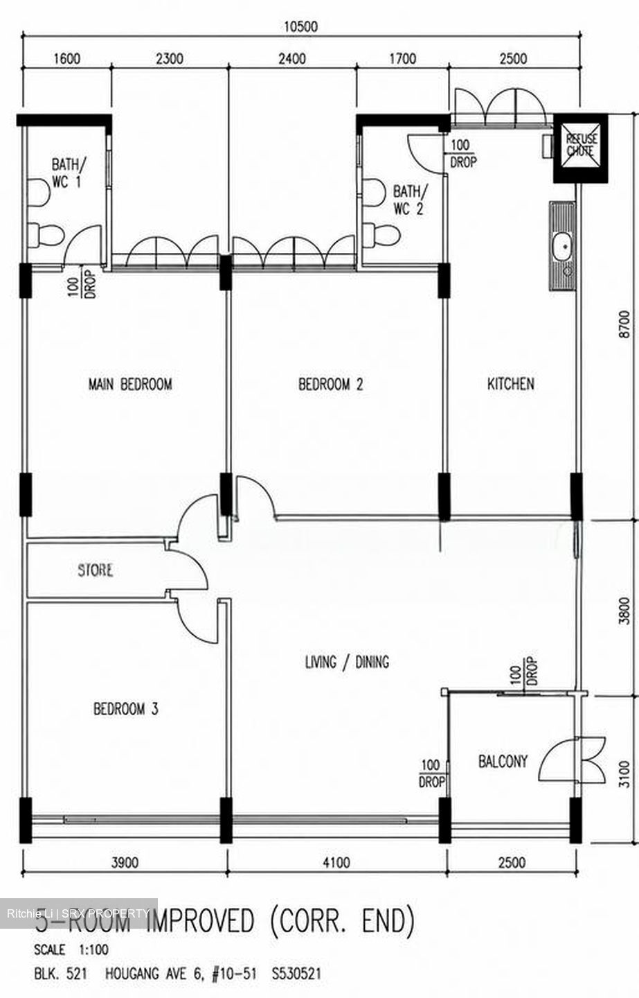 Blk 521 Hougang Avenue 6 (Hougang), HDB 5 Rooms #609033961